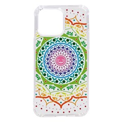 Mandala Pattern Rainbow Pride Iphone 14 Pro Max Tpu Uv Print Case