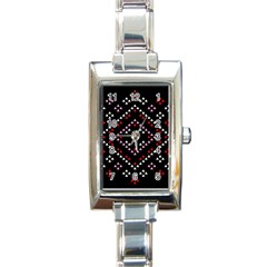 Pattern Abstract Design Art Rectangle Italian Charm Watch by Ravend