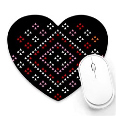 Pattern Abstract Design Art Heart Mousepad by Ravend