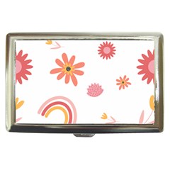 Seamless Pattern Flowers Rainbow Cigarette Money Case by Ravend