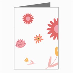 Seamless Pattern Flowers Rainbow Greeting Card by Ravend