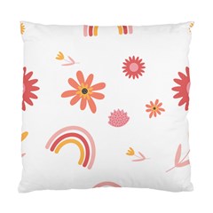 Seamless Pattern Flowers Rainbow Standard Cushion Case (two Sides) by Ravend