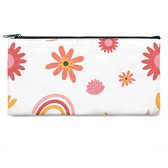 Seamless Pattern Flowers Rainbow Pencil Case by Ravend