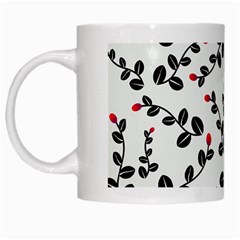 Pattern Flower Design Background White Mug by Ravend