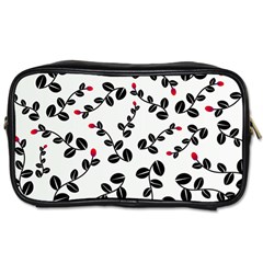 Pattern Flower Design Background Toiletries Bag (two Sides) by Ravend