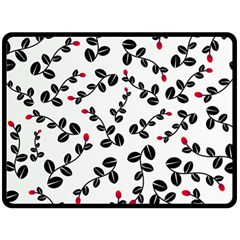 Pattern Flower Design Background Two Sides Fleece Blanket (large)