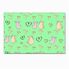 Pig Heart Digital Postcard 4 x 6  (pkg Of 10) by Ravend