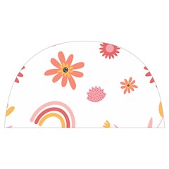 Seamless Pattern Flowers Rainbow Anti Scalding Pot Cap by Ravend