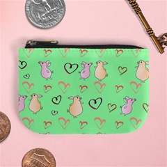 Pig Heart Digital Mini Coin Purse by Ravend