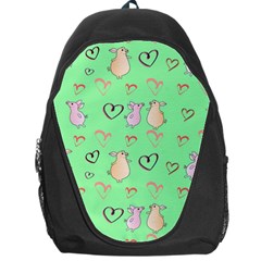 Pig Heart Digital Backpack Bag by Ravend