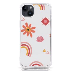 Seamless Pattern Flowers Rainbow Iphone 14 Plus Tpu Uv Print Case by Ravend