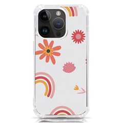 Seamless Pattern Flowers Rainbow Iphone 14 Pro Tpu Uv Print Case by Ravend