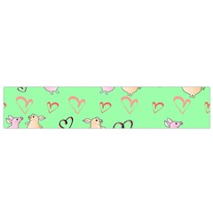 Pig Heart Digital Small Premium Plush Fleece Scarf by Ravend