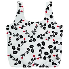 Pattern Flower Design Background Full Print Recycle Bag (xxl) by Ravend