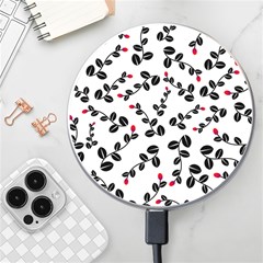 Pattern Flower Design Background Wireless Fast Charger(white) by Ravend