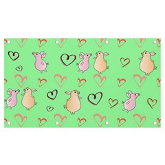 Pig Heart Digital Banner And Sign 7  X 4  by Ravend