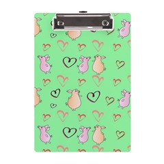 Pig Heart Digital A5 Acrylic Clipboard by Ravend