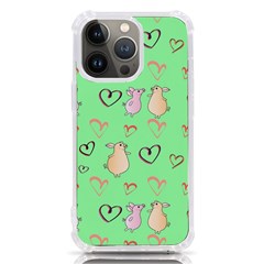 Pig Heart Digital Iphone 13 Pro Tpu Uv Print Case by Ravend