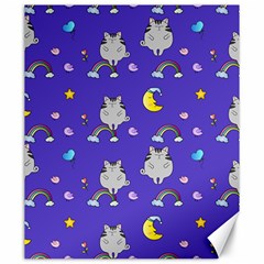 Cat Texture Pattern Seamless Rainbow Canvas 20  X 24 