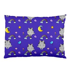 Cat Texture Pattern Seamless Rainbow Pillow Case (two Sides) by Ravend