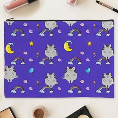 Cat Texture Pattern Seamless Rainbow Cosmetic Bag (xxxl) by Ravend