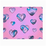 Hearts Pattern Love Background Small Glasses Cloth (2 Sides) Front