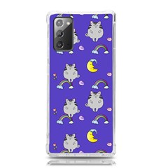 Cat Texture Pattern Seamless Rainbow Samsung Galaxy Note 20 Tpu Uv Case by Ravend