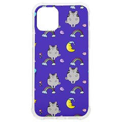 Cat Texture Pattern Seamless Rainbow Iphone 12/12 Pro Tpu Uv Print Case by Ravend