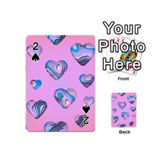 Hearts Pattern Love Background Playing Cards 54 Designs (mini) by Ravend