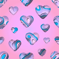 Hearts Pattern Love Background Play Mat (rectangle) by Ravend