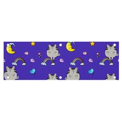 Cat Texture Pattern Seamless Rainbow Banner And Sign 6  X 2  by Ravend