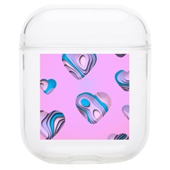 Hearts Pattern Love Background Soft Tpu Airpods 1/2 Case by Ravend