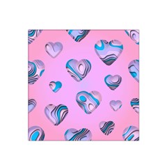 Hearts Pattern Love Background Satin Bandana Scarf 22  X 22  by Ravend