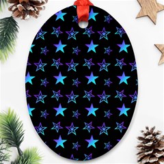 Background Stars Seamless Wallpaper Ornament (oval) by Ravend