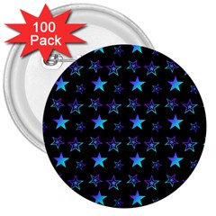 Background Stars Seamless Wallpaper 3  Buttons (100 Pack)  by Ravend