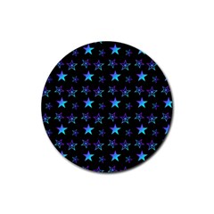 Background Stars Seamless Wallpaper Rubber Coaster (round) by Ravend