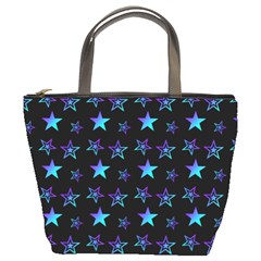 Background Stars Seamless Wallpaper Bucket Bag by Ravend