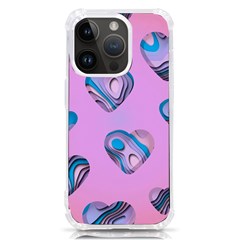 Hearts Pattern Love Background Iphone 14 Pro Tpu Uv Print Case by Ravend