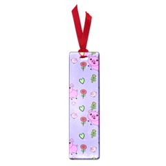 Flower Pink Pig Piggy Seamless Small Book Marks by Ravend