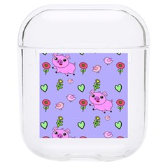 Flower Pink Pig Piggy Seamless Hard Pc Airpods 1/2 Case by Ravend