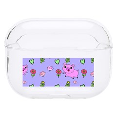 Flower Pink Pig Piggy Seamless Hard Pc Airpods Pro Case by Ravend