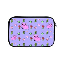 Flower Pink Pig Piggy Seamless Apple Macbook Pro 13  Zipper Case by Ravend