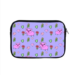 Flower Pink Pig Piggy Seamless Apple Macbook Pro 15  Zipper Case by Ravend