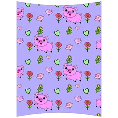 Flower Pink Pig Piggy Seamless Back Support Cushion by Ravend