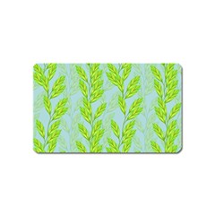 Background Leaves Branch Seamless Magnet (name Card) by Ravend