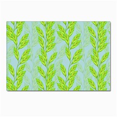 Background Leaves Branch Seamless Postcard 4 x 6  (pkg Of 10) by Ravend