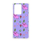 Flower Pink Pig Piggy Seamless Samsung Galaxy S20 Ultra 6.9 Inch TPU UV Case Front