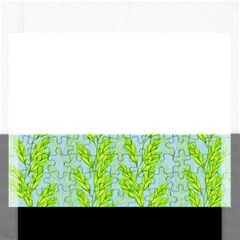 Background Leaves Branch Seamless Rectangular Jigsaw Puzzl by Ravend