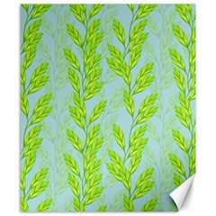 Background Leaves Branch Seamless Canvas 8  X 10  by Ravend