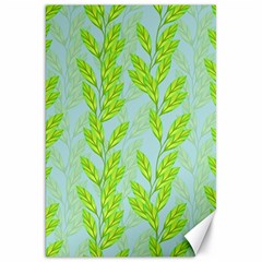 Background Leaves Branch Seamless Canvas 20  X 30  by Ravend